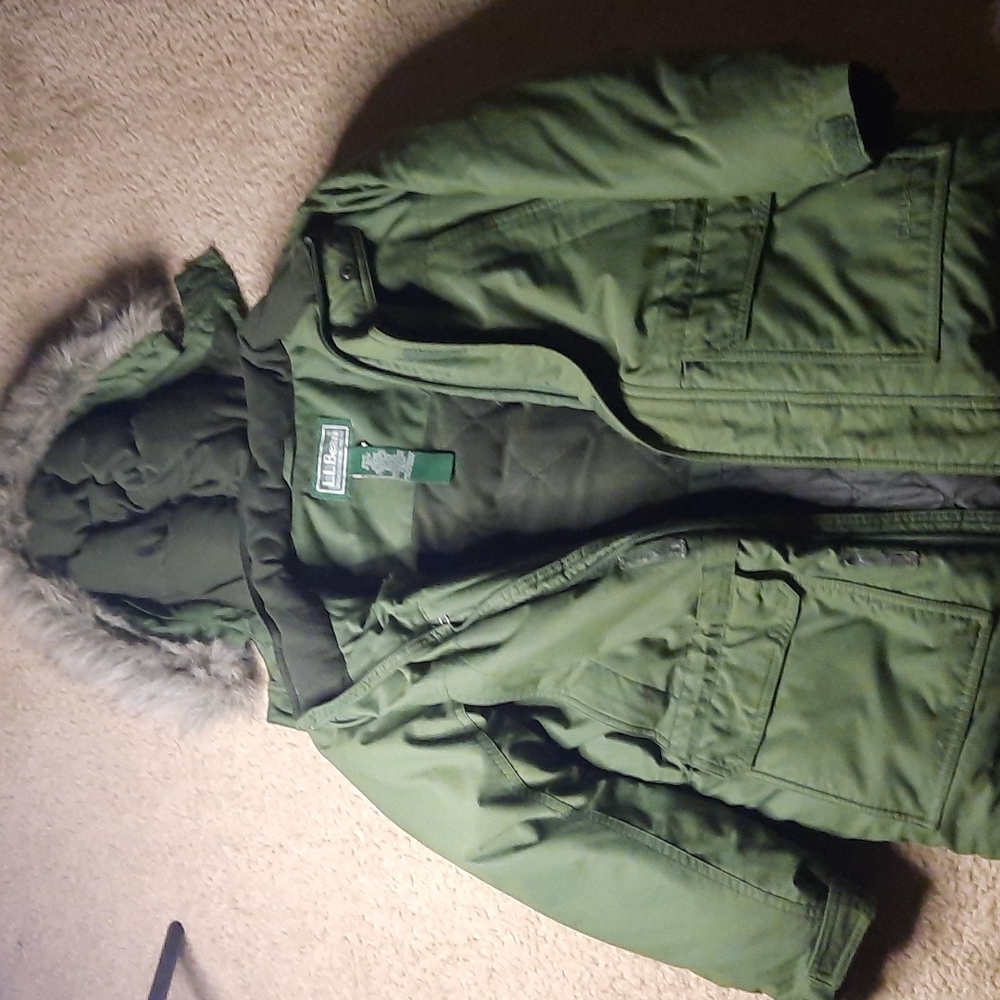 LL Bean goose down boy's jacket size 10